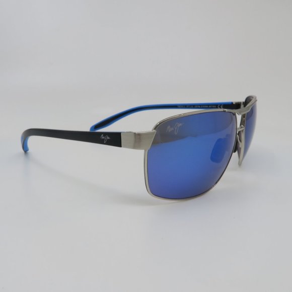 Maui Jim Other - Maui Jim THE BIRD MJ835-17A Chrome/Blue Hawaii/Black-Blue Polarized Sung…